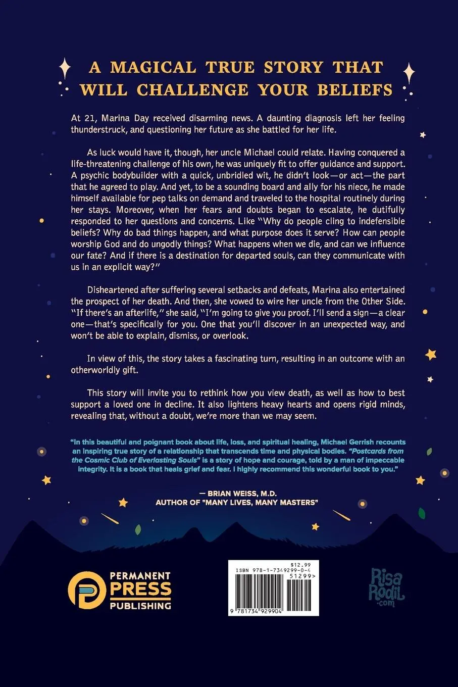 Rückseite: 9781734929904 | Postcards from the Cosmic Club of Everlasting Souls | Michael Gerrish