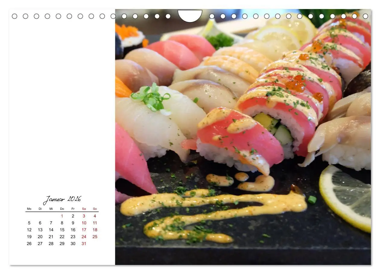 Bild: 9783457839904 | Sashimi und Sushi. Japans Köstlichkeiten (Wandkalender 2026 DIN A4...