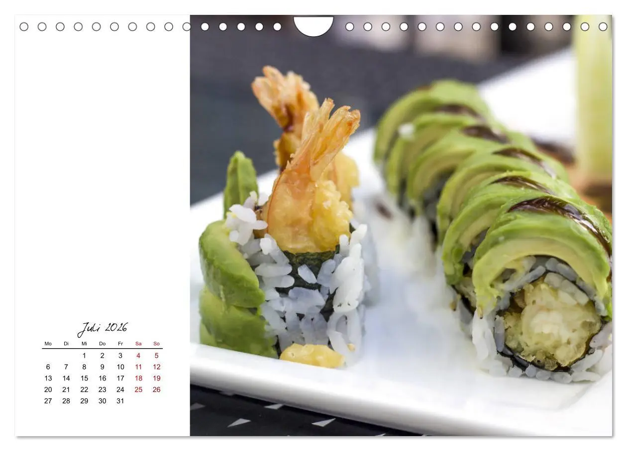 Bild: 9783457839904 | Sashimi und Sushi. Japans Köstlichkeiten (Wandkalender 2026 DIN A4...