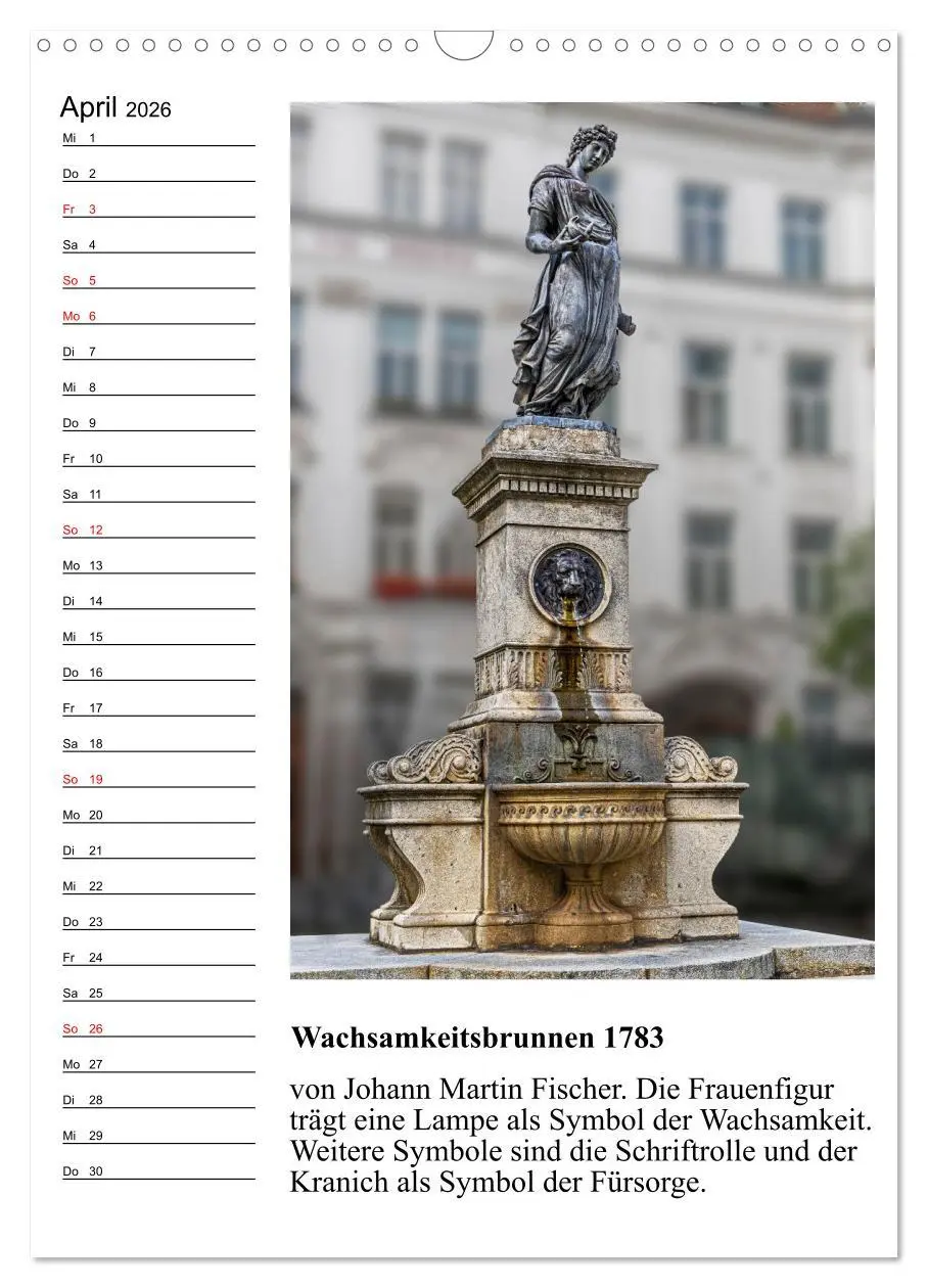 Bild: 9783516309904 | Brunnenkunst in Wien (Wandkalender 2026 DIN A3 hoch), CALVENDO...