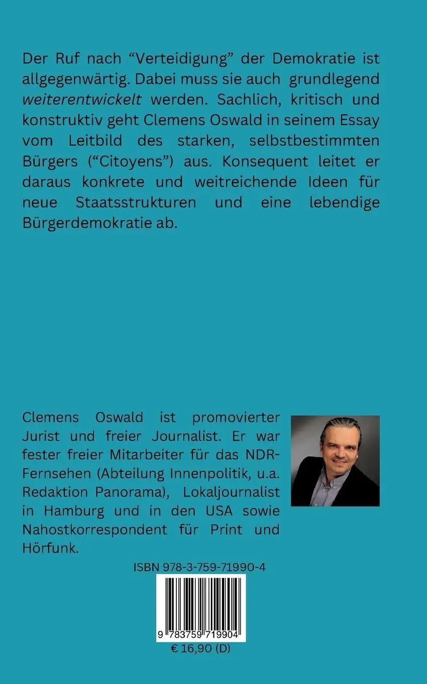 Rückseite: 9783759719904 | Fairfassung | Clemens Oswald | Taschenbuch | 264 S. | Deutsch | 2024 Rückseite: 9783759719904 | Fairfassung | Clemens Oswald | Taschenbuch | 264 S. | Deutsch | 2024