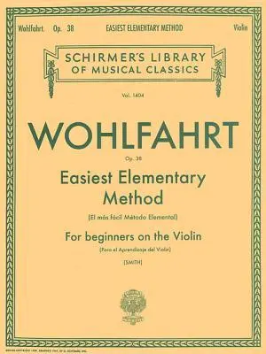 Cover: 73999590005 | Easiest Elementary Method for Beginners, Op. 38 | Franz Wohlfahrt