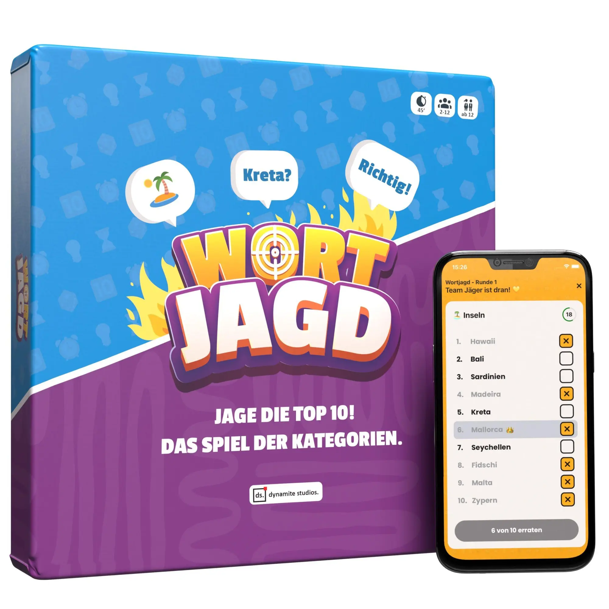 Cover: 4262477630005 | DYNAMITE GAMES® - Wortjagd - "Jage die Top 10! Das Spiel der...