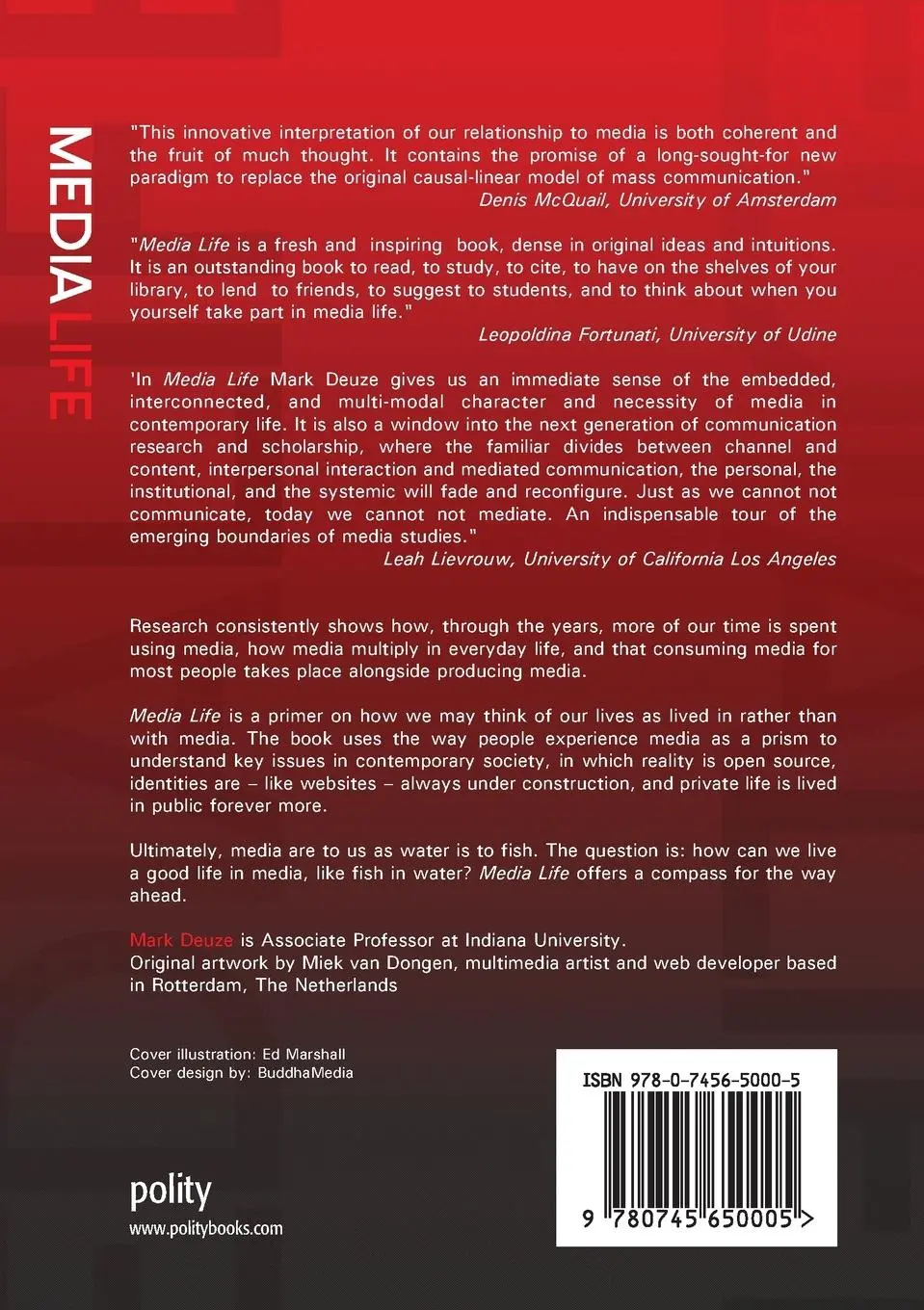 Rückseite: 9780745650005 | Media Life | Mark Deuze | Taschenbuch | XVIII | Englisch | 2012