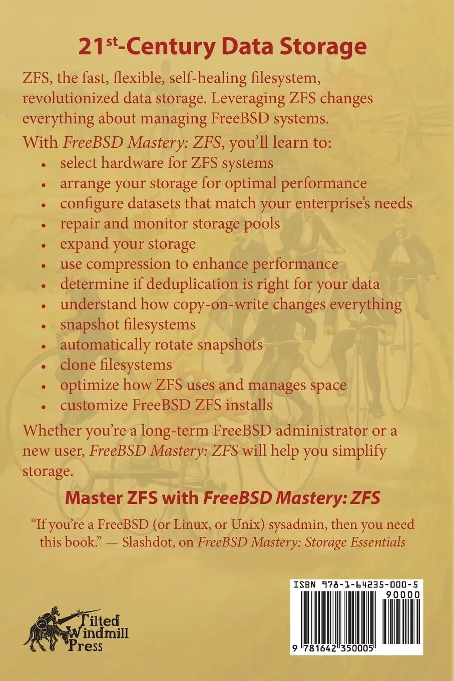 Rückseite: 9781642350005 | FreeBSD Mastery | ZFS | Michael W Lucas (u. a.) | Taschenbuch | 2015