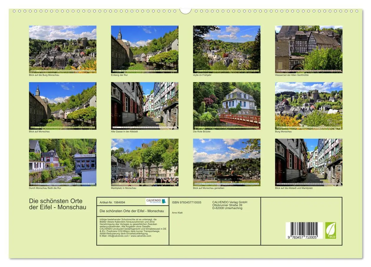 Bild: 9783457710005 | Die schönsten Orte der Eifel - Monschau (hochwertiger Premium...