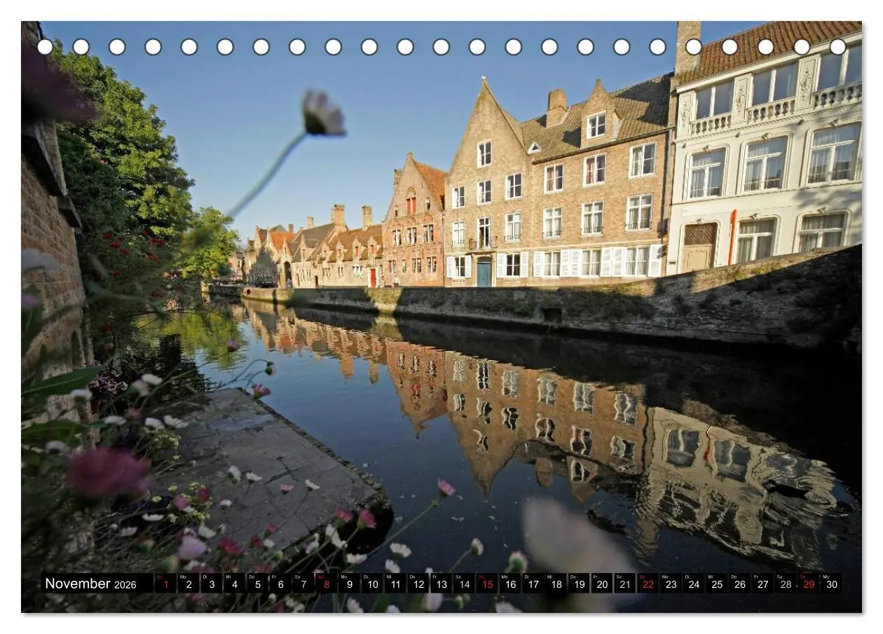 Bild: 9783516110005 | Brügge - Belgien (Tischkalender 2026 DIN A5 quer), CALVENDO...