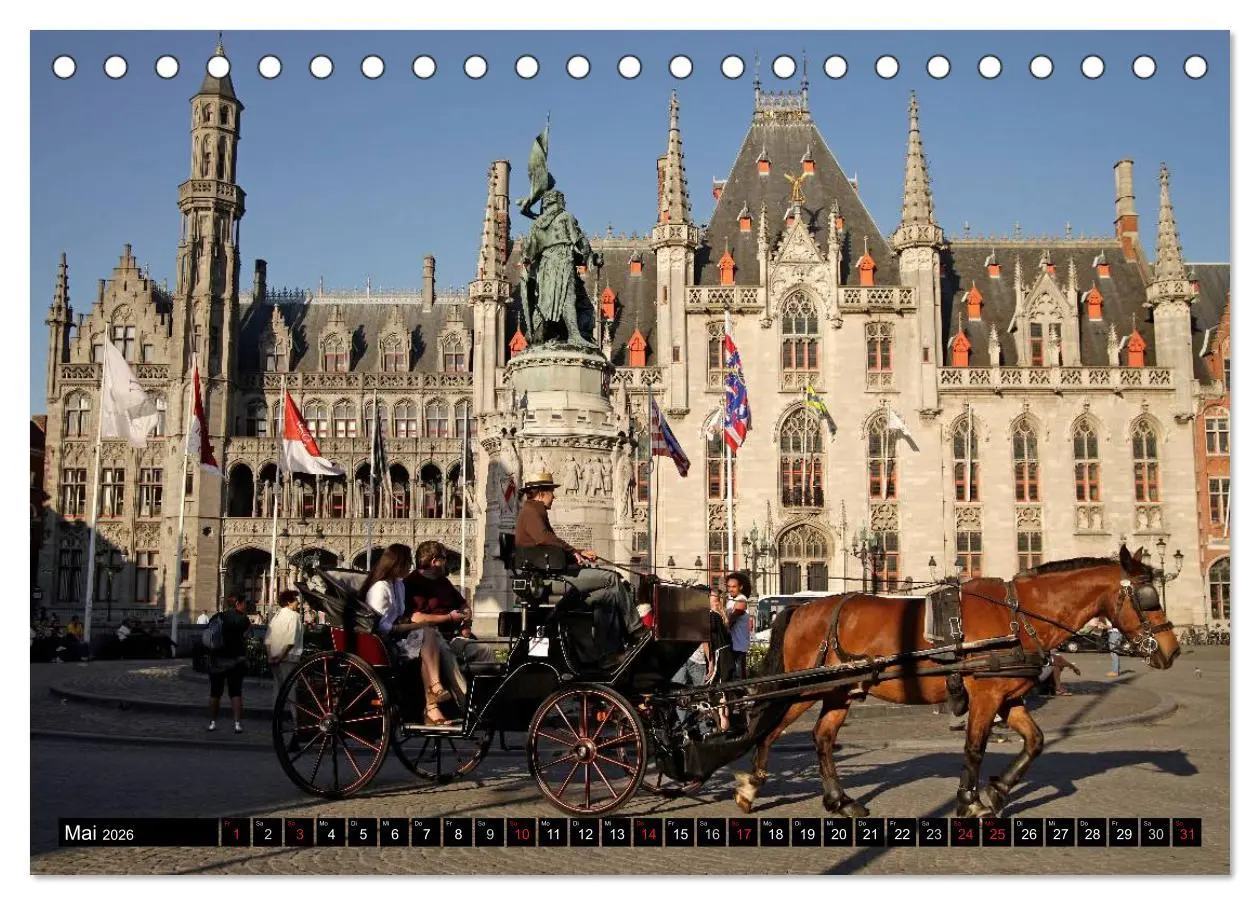 Bild: 9783516110005 | Brügge - Belgien (Tischkalender 2026 DIN A5 quer), CALVENDO...