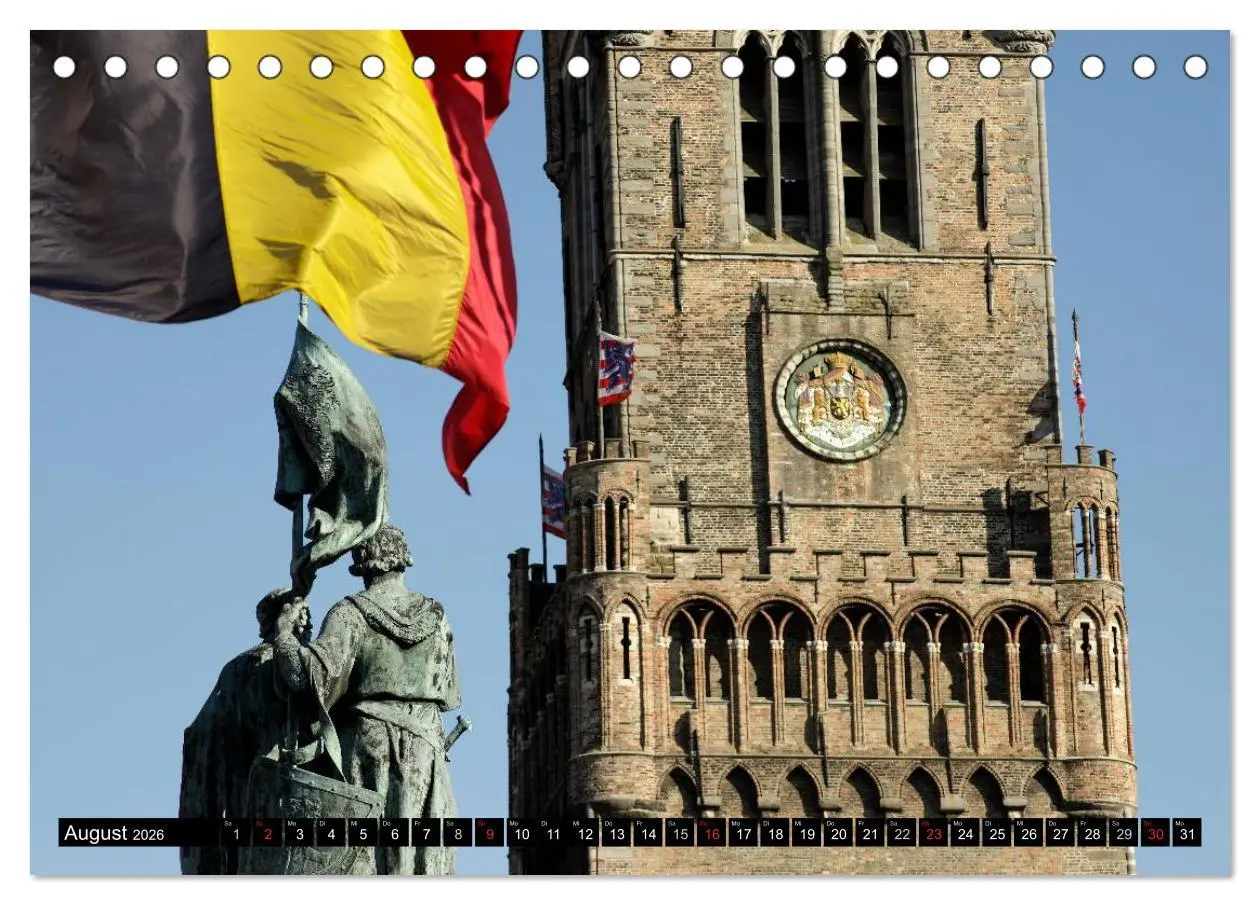 Bild: 9783516110005 | Brügge - Belgien (Tischkalender 2026 DIN A5 quer), CALVENDO...