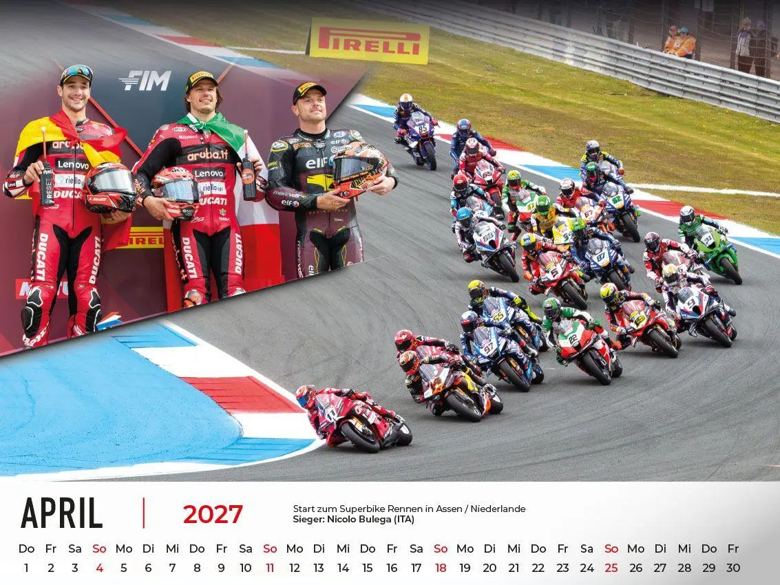 Bild: 9783693570005 | Superbike WM Kalender 2027 | Frank Pommer | Kalender | Deutsch | 2027