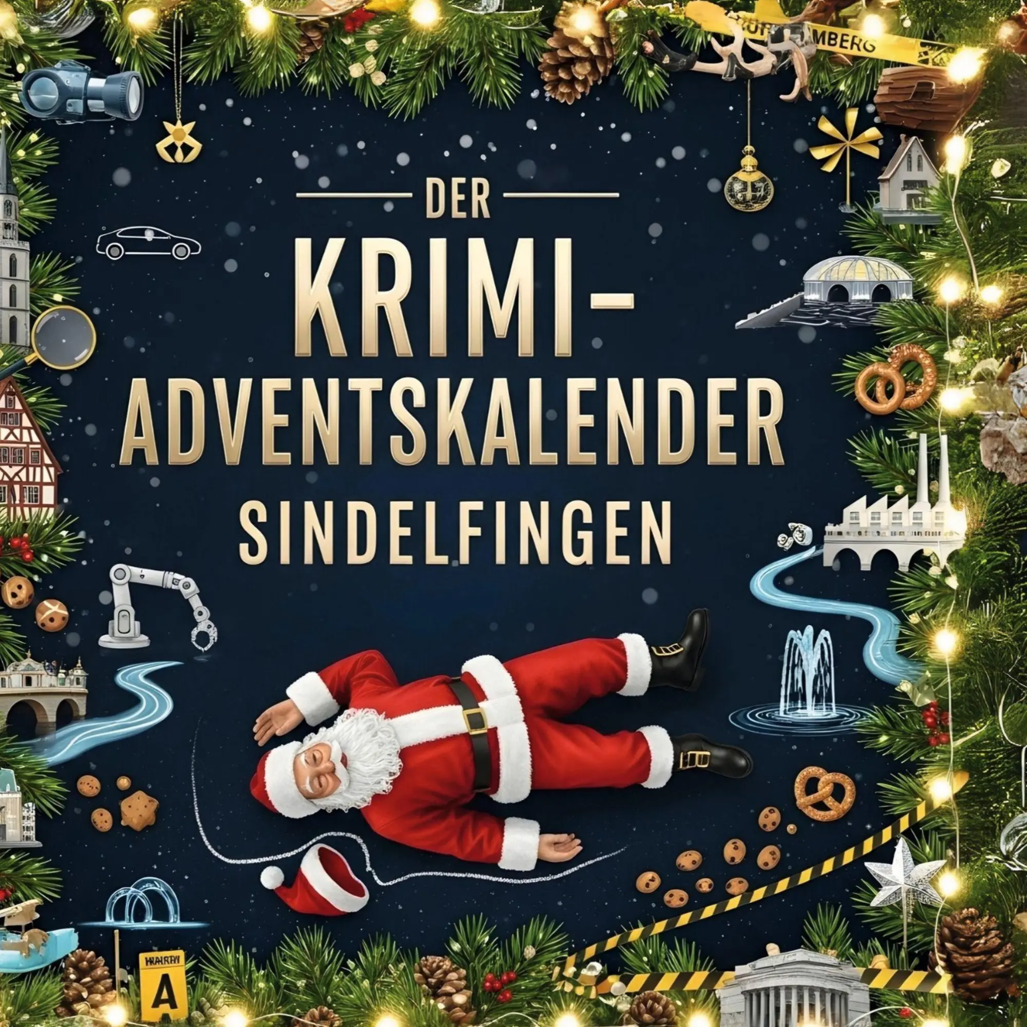 Cover: 9783695310005 | Der Krimi-Adventskalender Sindelfingen | Mordsverdächtig in 24 Akten