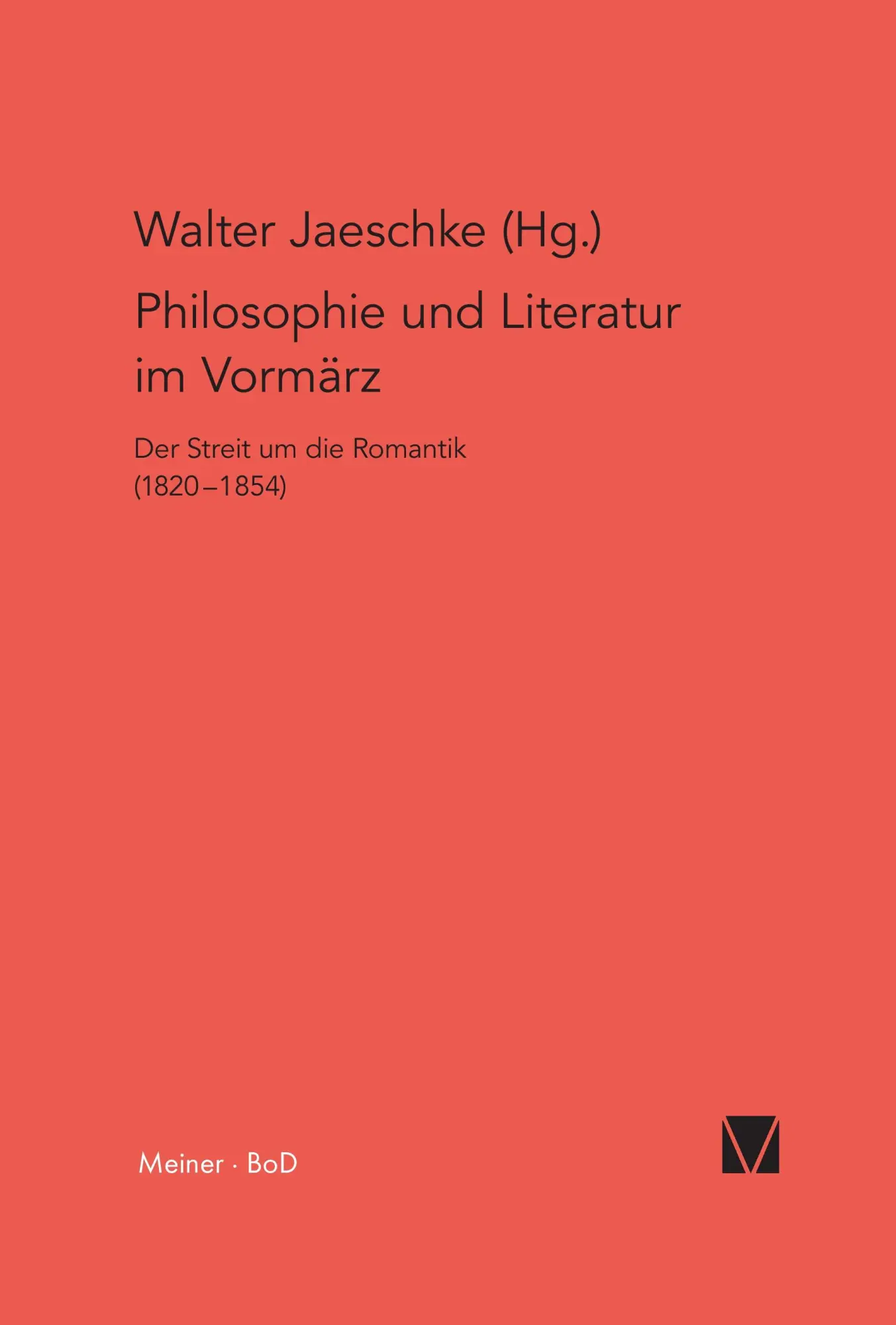 Cover: 9783787310005 | Philosophie und Literatur im Vormärz / Philosophie und Literatur im...