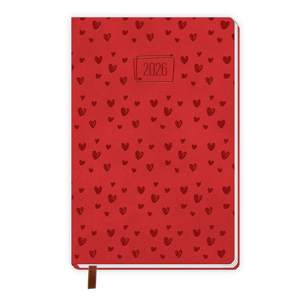 Cover: 4251901510105 | Trötsch Taschenkalender A7 Soft Touch Herzchen 2026 | KG | Kalender