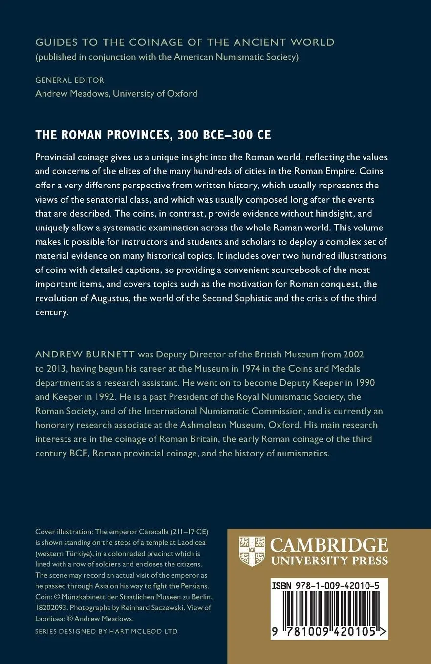 Rückseite: 9781009420105 | The Roman Provinces, 300 BCE-300 CE | Andrew Burnett | Taschenbuch