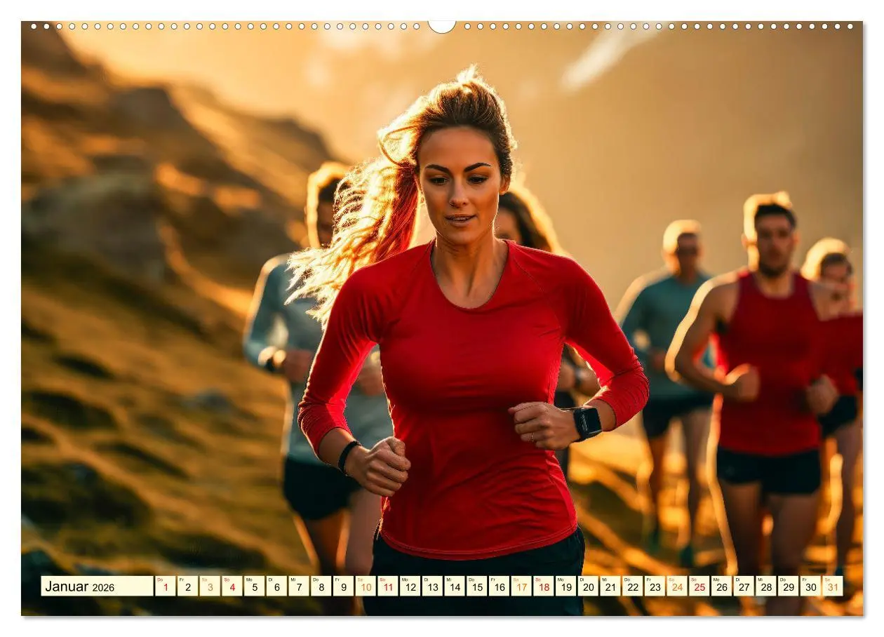 Bild: 9783457490105 | Joggen, gesund laufen (Wandkalender 2026 DIN A2 quer), CALVENDO...