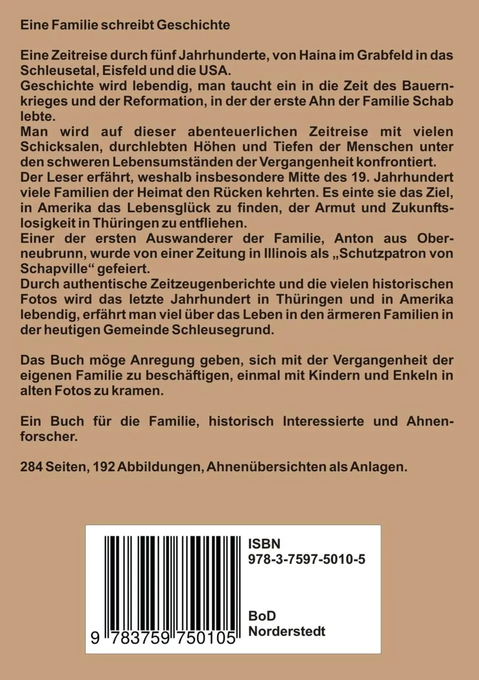 Rückseite: 9783759750105 | Drei Namen Schab-Schaab-Schap Eine Familie | Gerd Pechstein | Buch