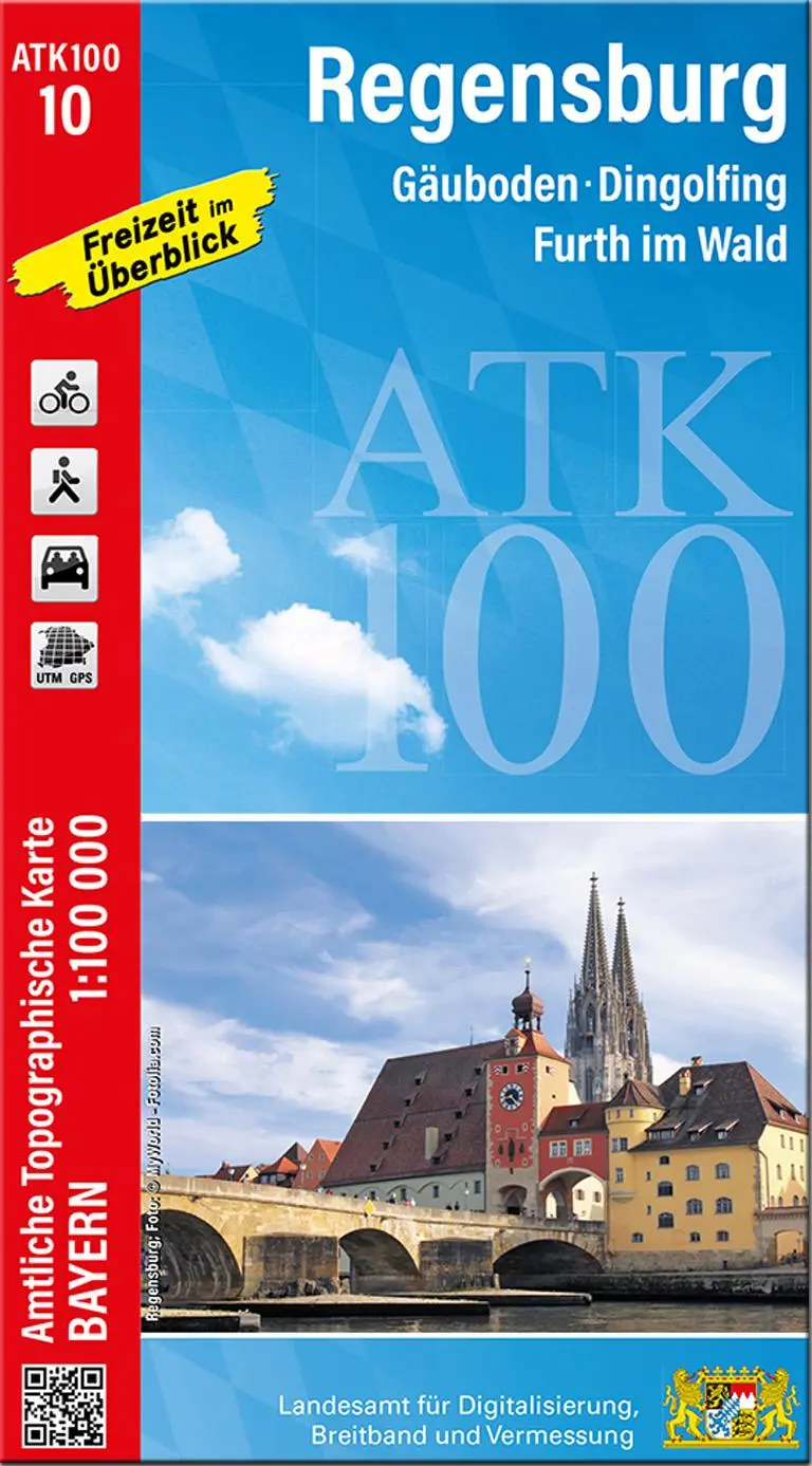 Cover: 9783987760105 | ATK100-10 Regensburg (Amtliche Topographische Karte 1:100000) | 2025