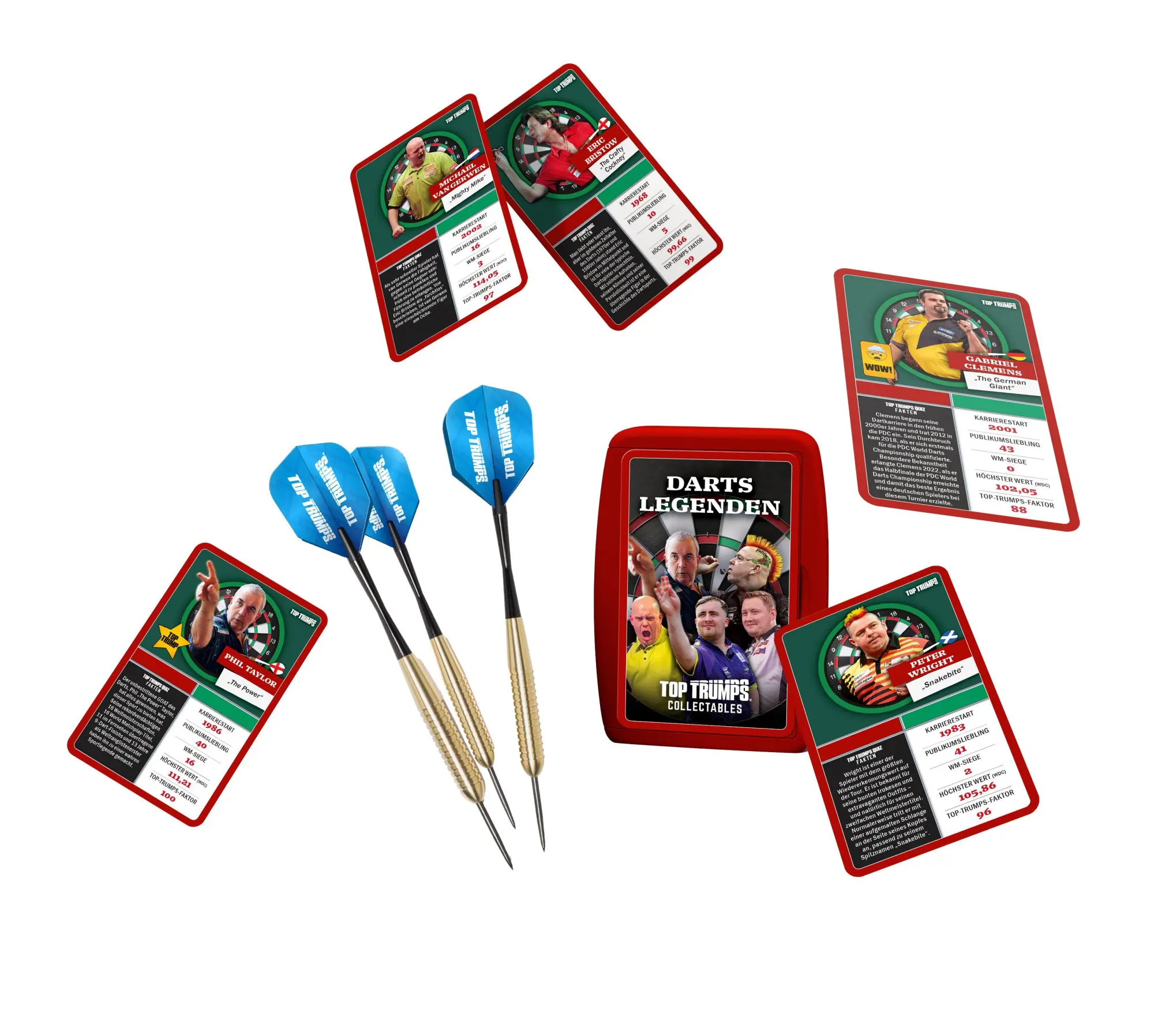Bild: 5036905030205 | Top Trumps Geschenkset Darts (inkl. Dartpfeile) | Spiel | Deutsch