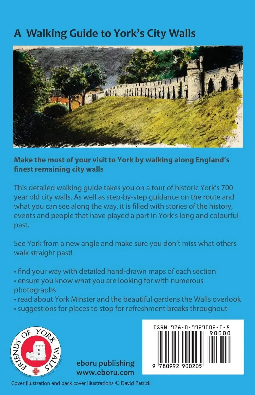 Rückseite: 9780992900205 | A Walking Guide to York's City Walls | Simon Mattam | Taschenbuch