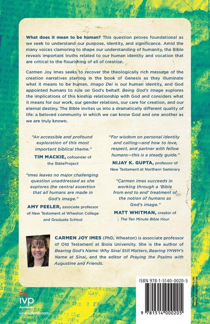 Rückseite: 9781514000205 | Being God's Image | Why Creation Still Matters | Carmen Joy Imes