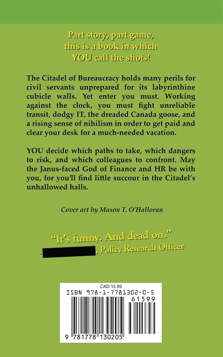 Rückseite: 9781778130205 | The Citadel of Bureaucracy | J. D. Mitchell | Taschenbuch | Englisch