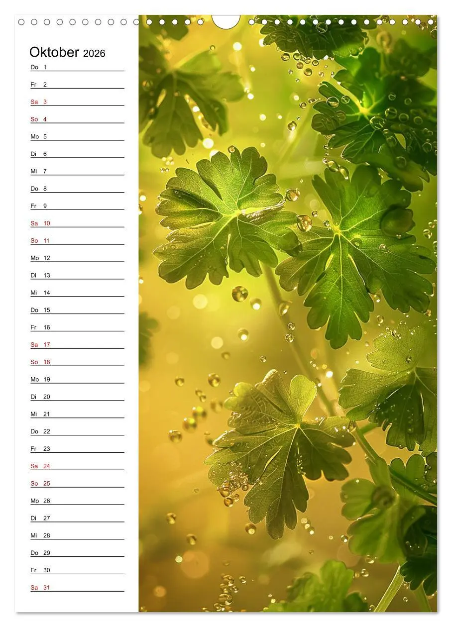 Bild: 9783516260205 | Kräuterfrische (Wandkalender 2026 DIN A3 hoch), CALVENDO...