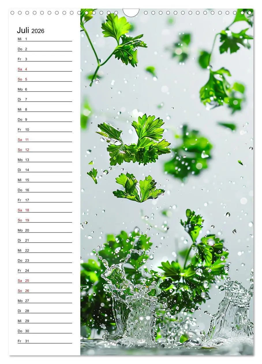 Bild: 9783516260205 | Kräuterfrische (Wandkalender 2026 DIN A3 hoch), CALVENDO...