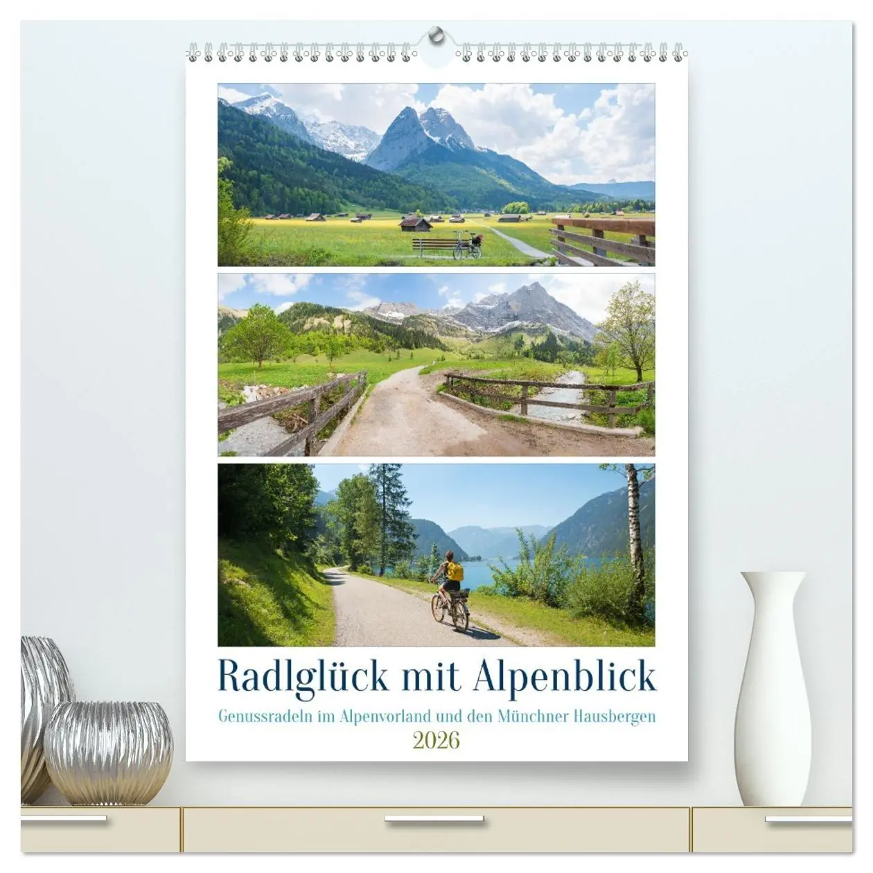 Cover: 9783516330205 | Radlglück mit Alpenblick 2026 (hochwertiger Premium Wandkalender...