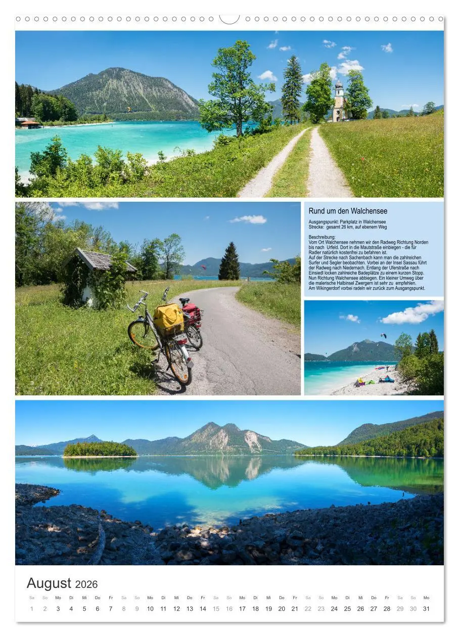 Bild: 9783516330205 | Radlglück mit Alpenblick 2026 (hochwertiger Premium Wandkalender...