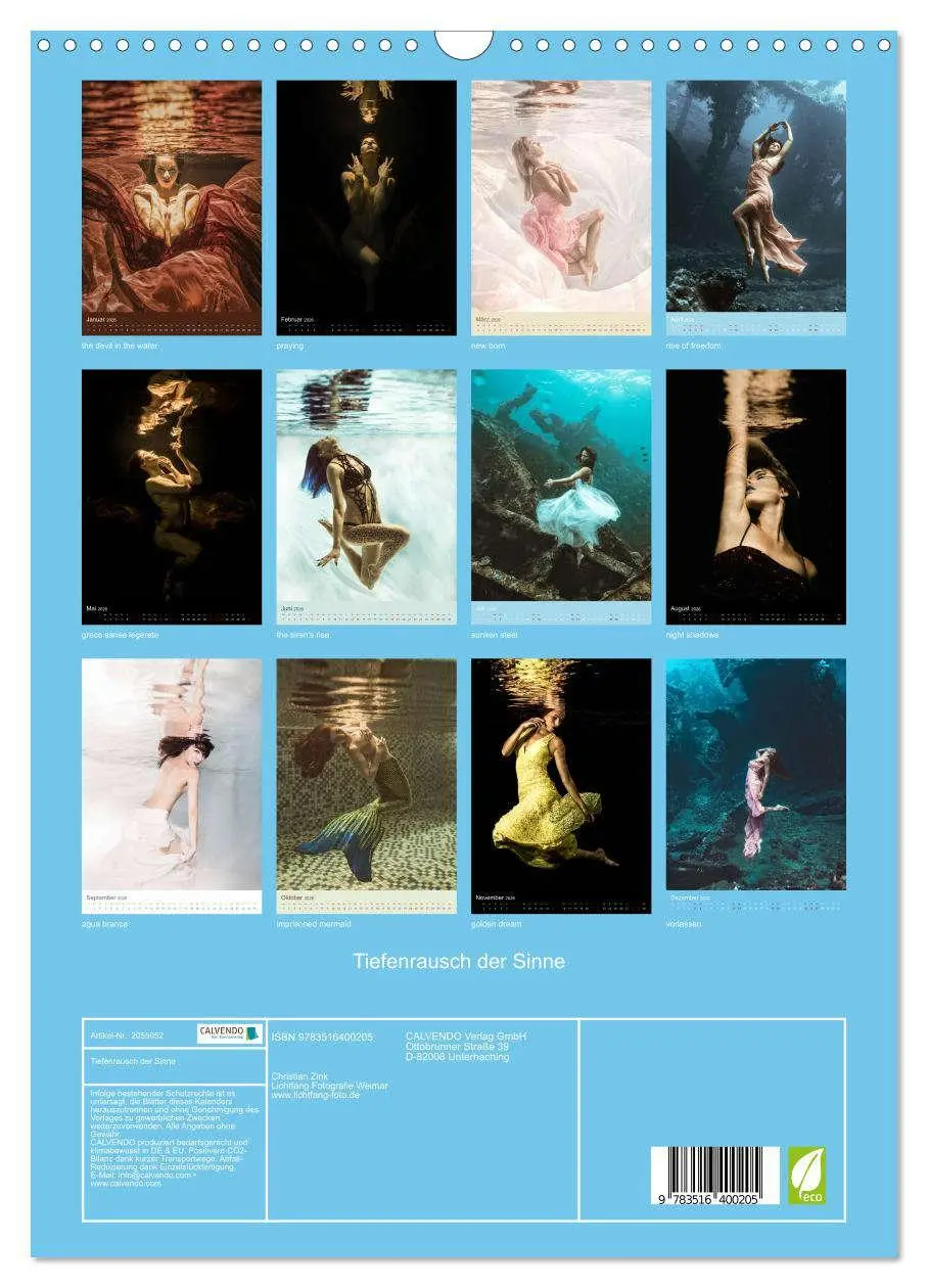 Bild: 9783516400205 | Tiefenrausch der Sinne (Wandkalender 2026 DIN A3 hoch), CALVENDO...