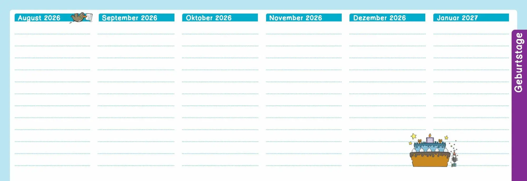 Bild: 9783834670205 | Der Wochen-Tischkalender für das Schuljahr 2026/2027 | Anja Boretzki