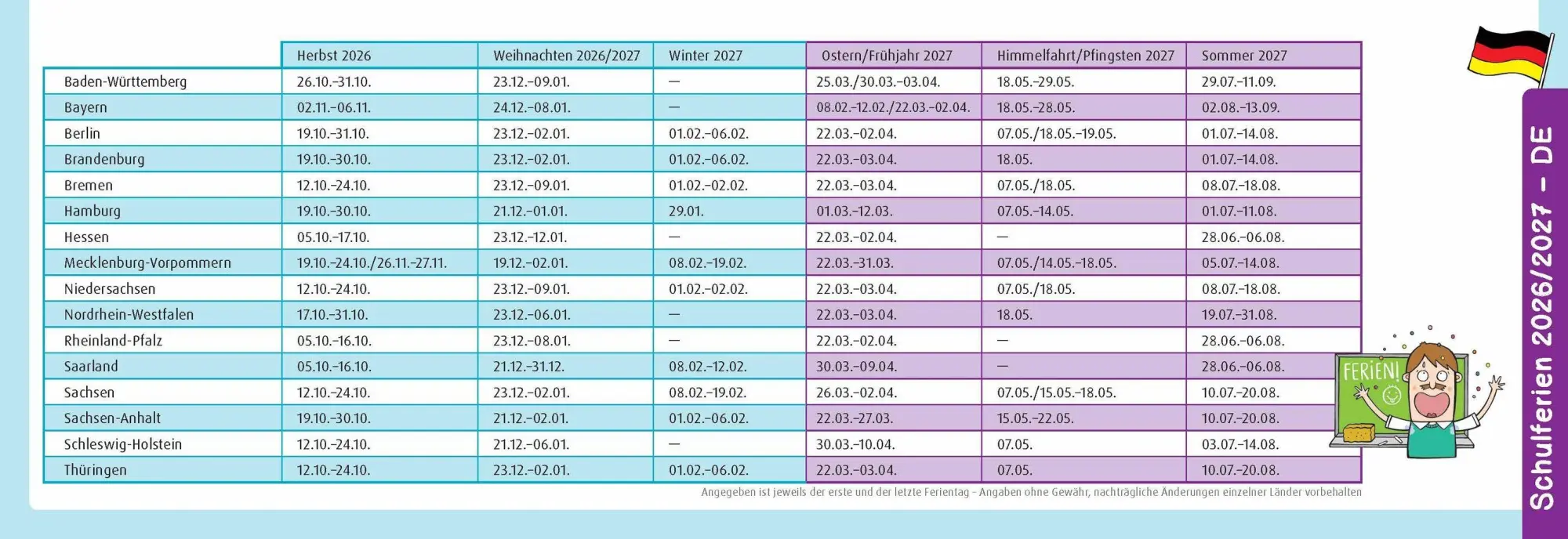 Bild: 9783834670205 | Der Wochen-Tischkalender für das Schuljahr 2026/2027 | Anja Boretzki