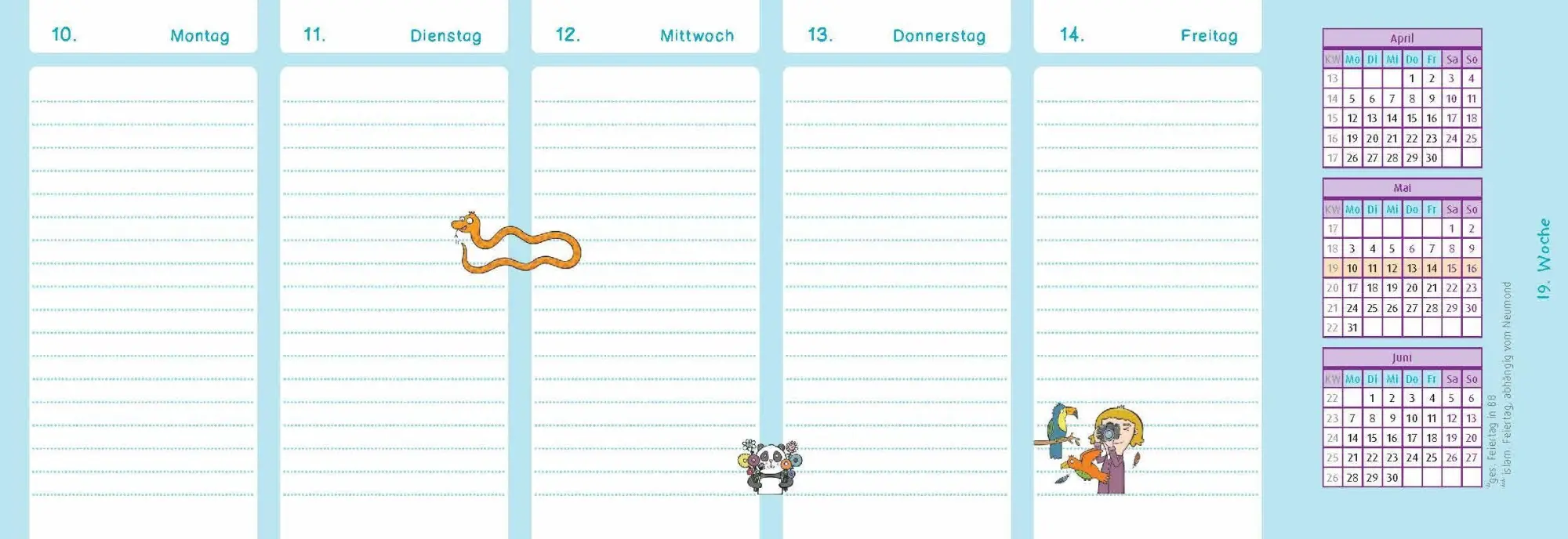 Bild: 9783834670205 | Der Wochen-Tischkalender für das Schuljahr 2026/2027 | Anja Boretzki