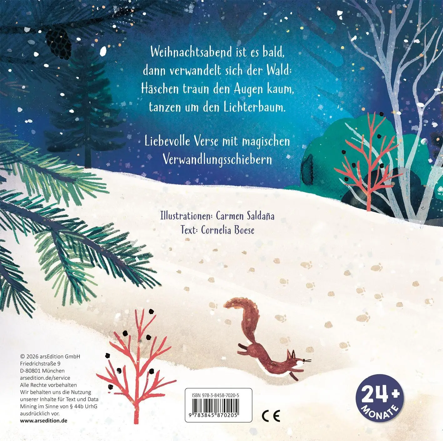 Rückseite: 9783845870205 | Wenn es weihnachtet im Wald | Carmen Saldaña | Buch | 14 S. | Deutsch