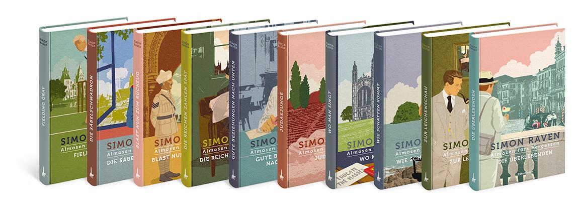 Cover: 9783961600205 | Almosen fürs Vergessen. 10 Bände | Simon Raven | Buch | Lesebändchen