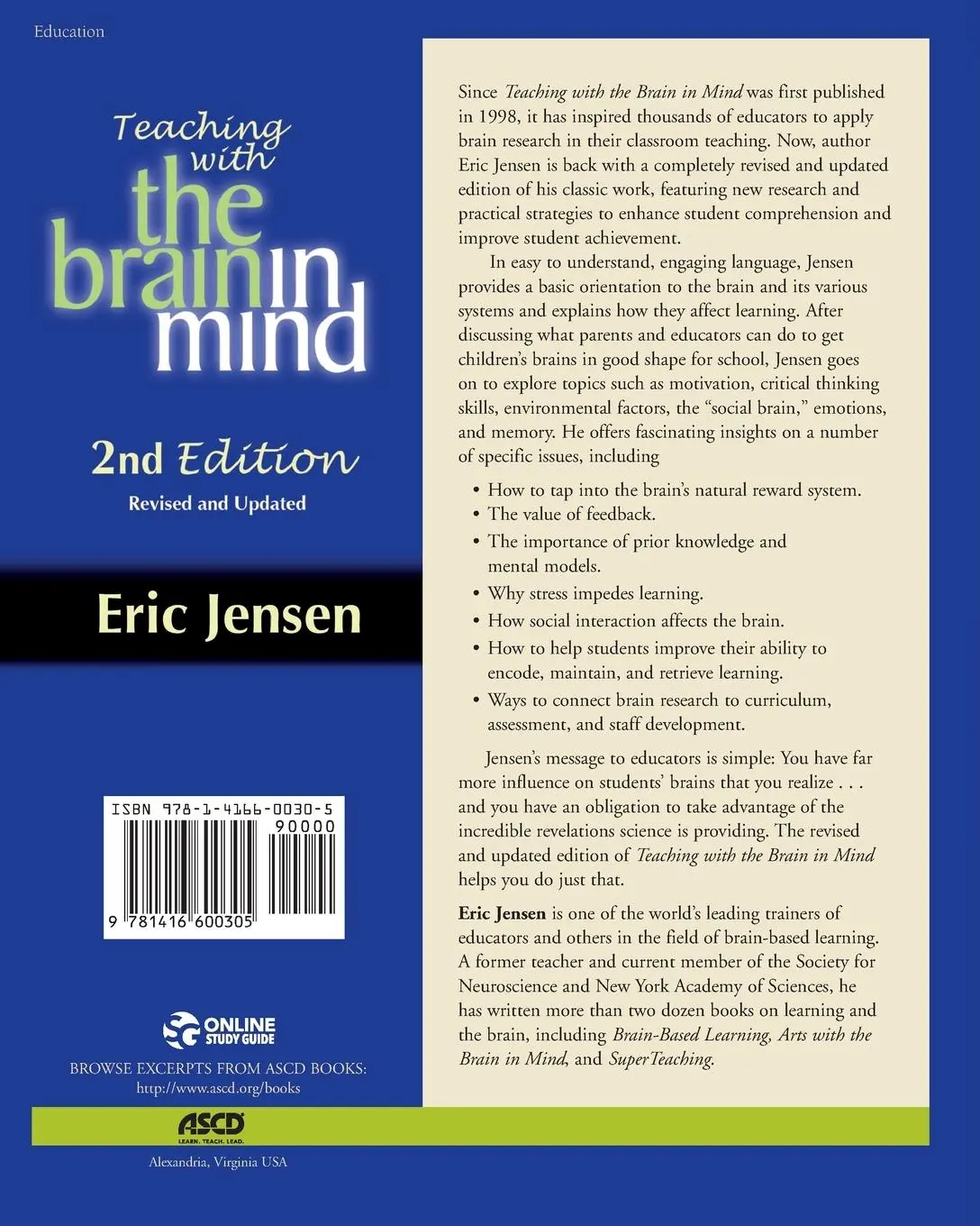 Rückseite: 9781416600305 | Teaching with the Brain in Mind, 2nd Edition | Eric Jensen | Buch