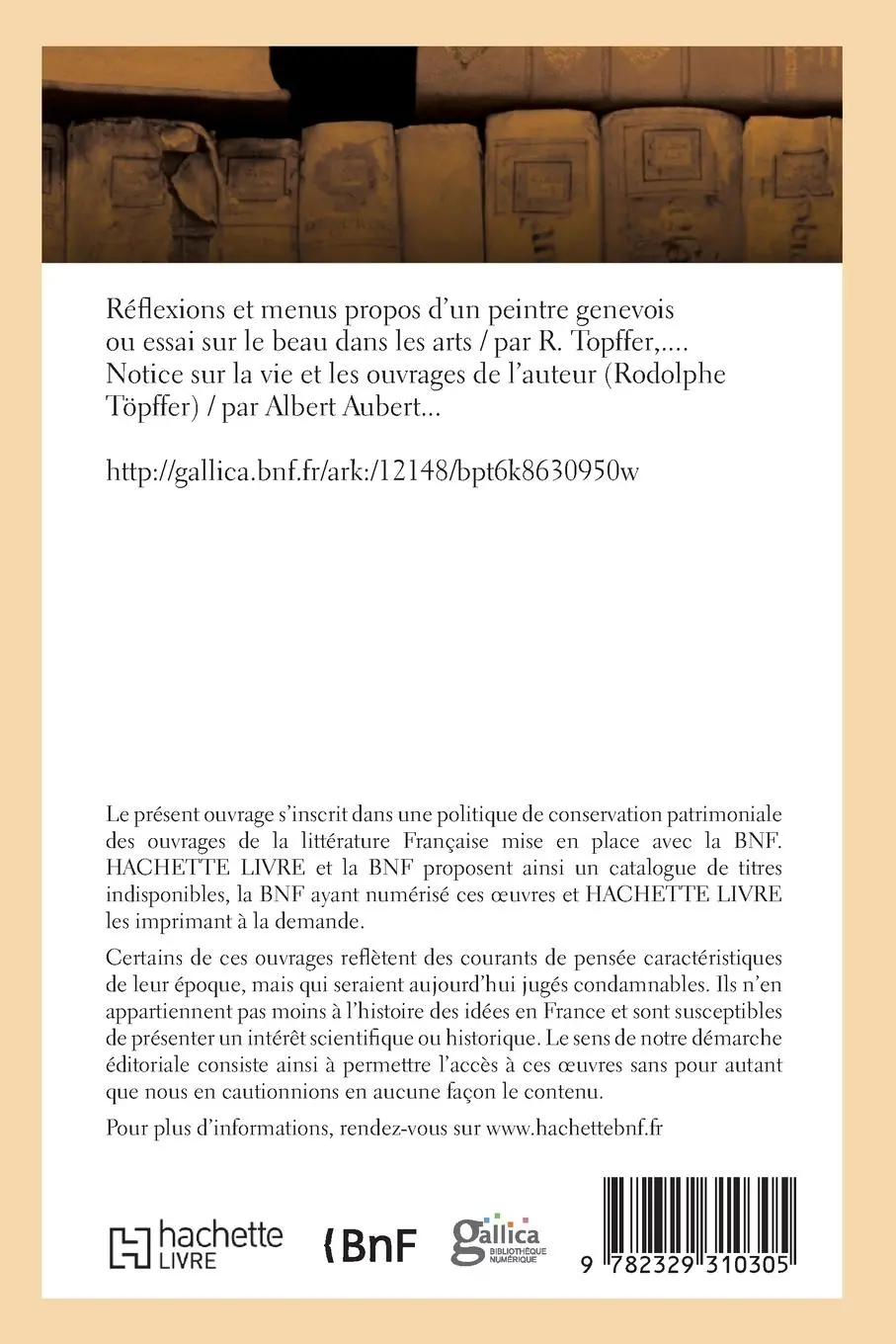 Rückseite: 9782329310305 | Réflexions Et Menus Propos d'Un Peintre Genevois Ou Essai Sur Le...