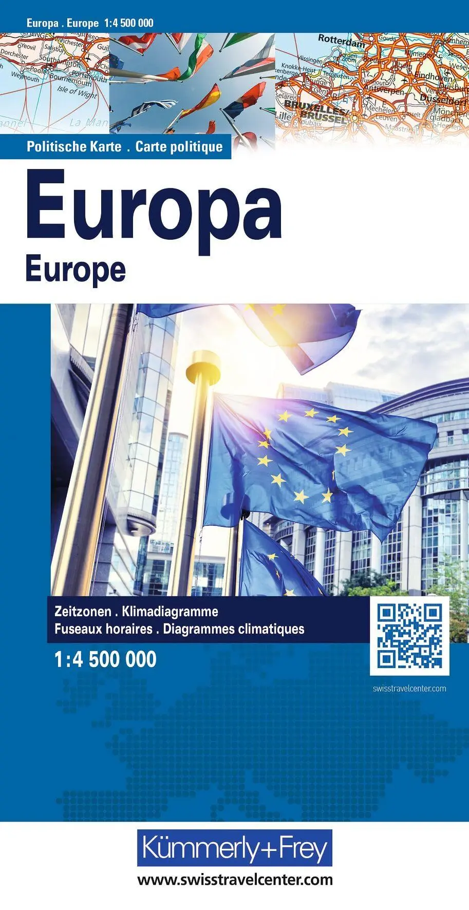 Cover: 9783259300305 | Kümmerly+Frey Welt- und Kontinentkarte Europakarte politisch 1:4,5...