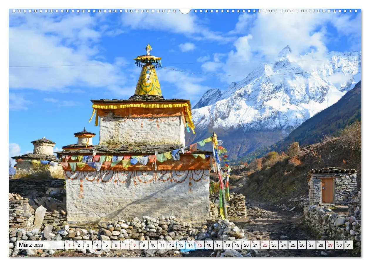 Bild: 9783457780305 | BUDDHISMUS in NEPAL (Wandkalender 2026 DIN A2 quer), CALVENDO...