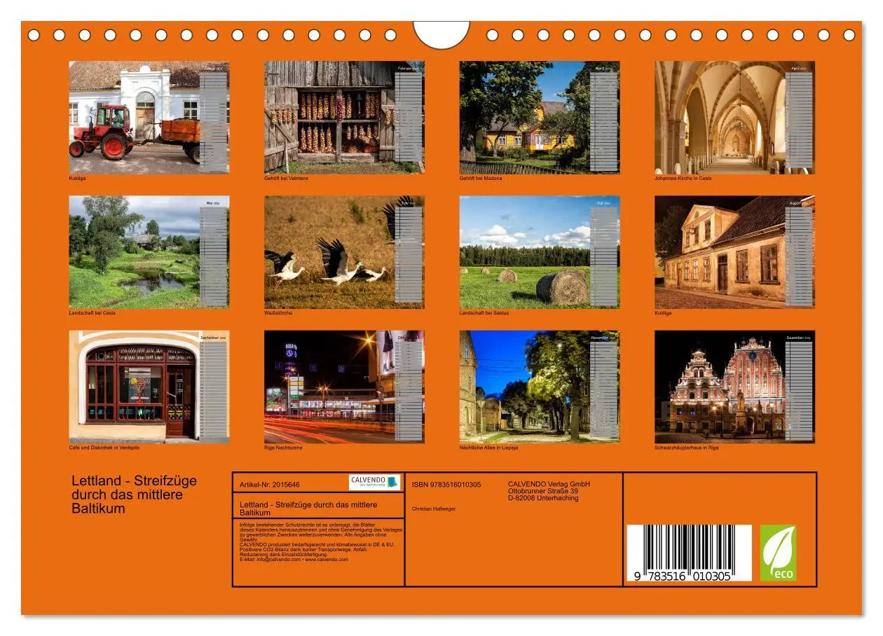 Bild: 9783516010305 | Lettland - Streifzüge durch das mittlere Baltikum (Wandkalender...