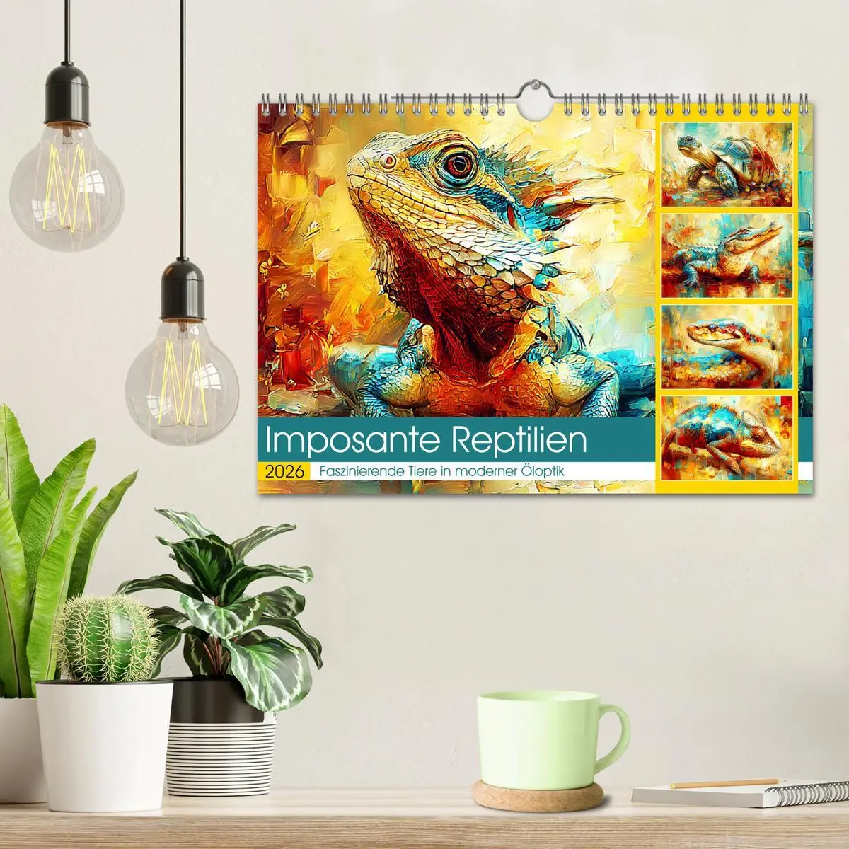 Bild: 9783516630305 | Imposante Reptilien. Faszinierende Tiere in moderner Öloptik...