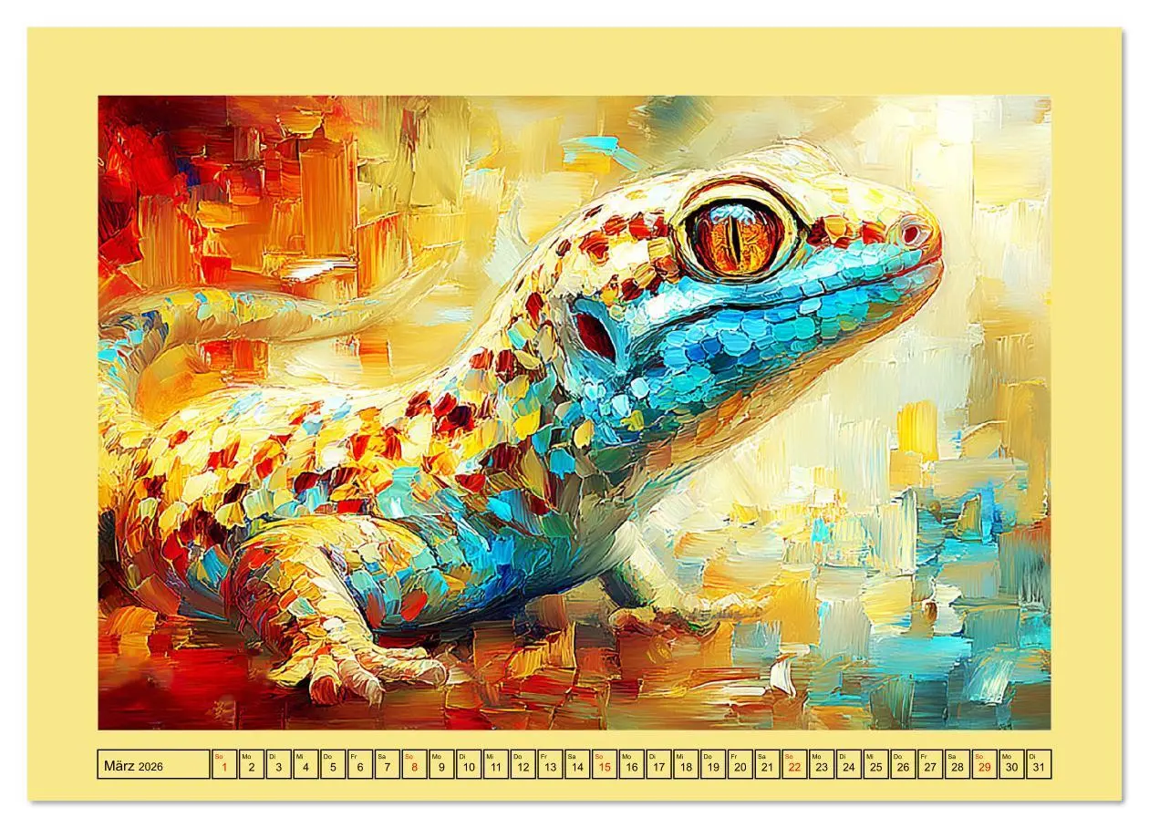 Bild: 9783516630305 | Imposante Reptilien. Faszinierende Tiere in moderner Öloptik...