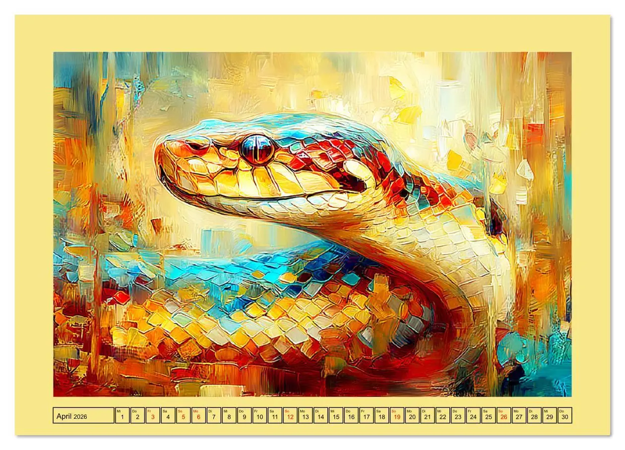 Bild: 9783516630305 | Imposante Reptilien. Faszinierende Tiere in moderner Öloptik...