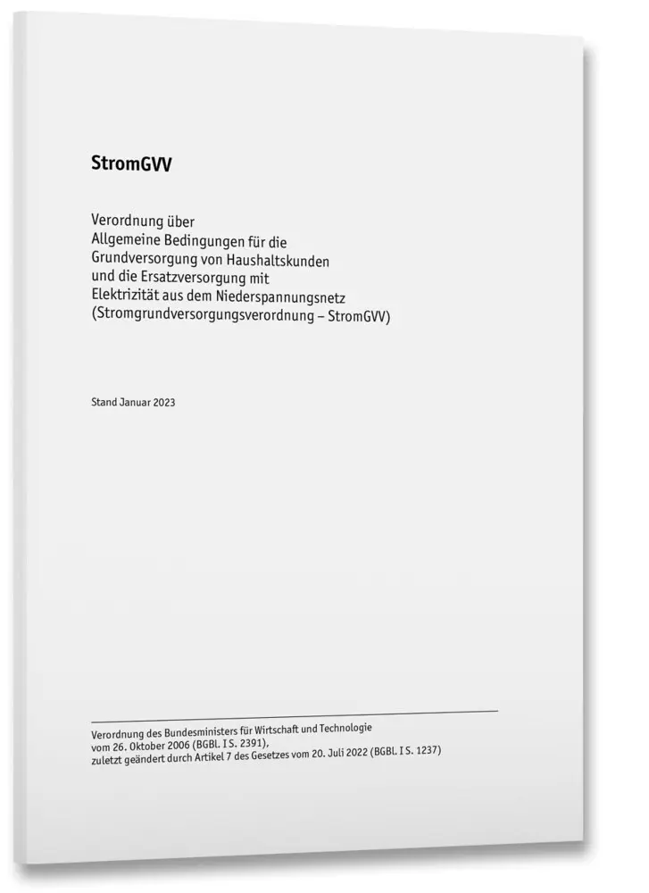 Cover: 9783800760305 | StromGVV - Stromgrundversorgungsverordnung | Broschüre | Deutsch