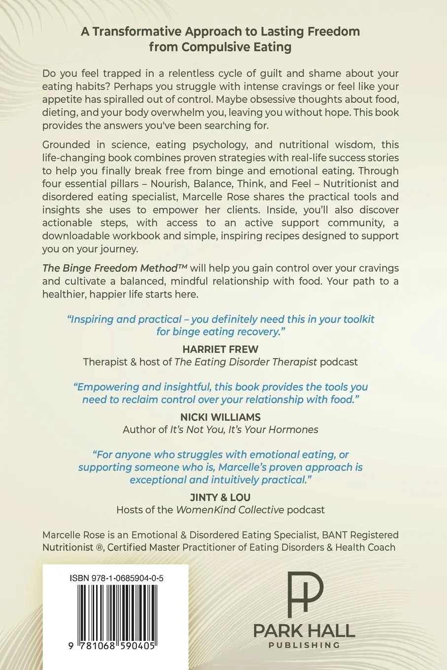 Rückseite: 9781068590405 | The Binge Freedom Method | Marcelle Rose | Taschenbuch | Englisch