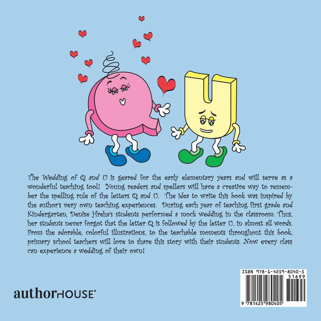 Rückseite: 9781425980405 | The Wedding of Q and U | Denise Dillon-Hreha (u. a.) | Taschenbuch