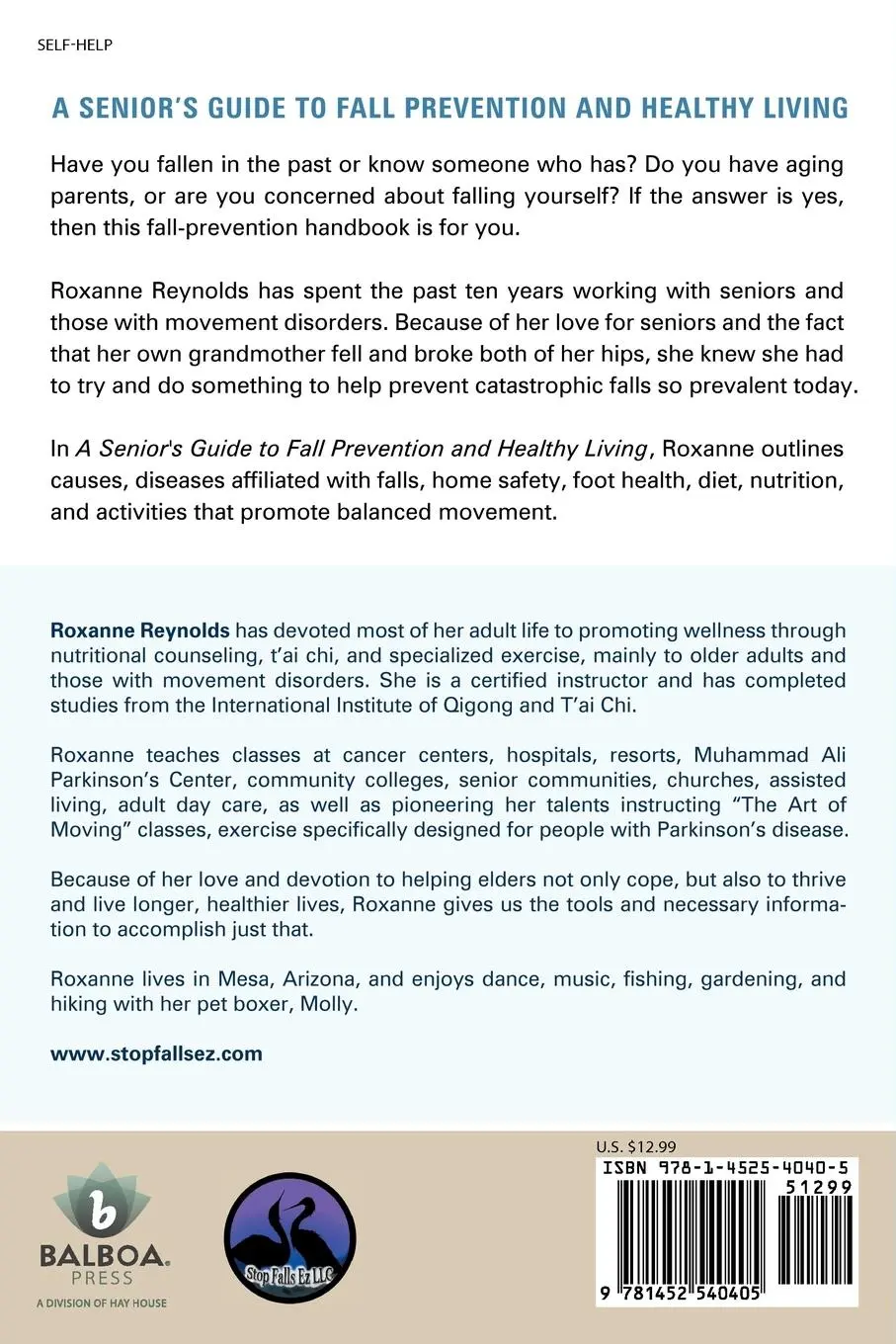 Rückseite: 9781452540405 | A Seniors Guide to Fall Prevention and Healthy Living | Reynolds