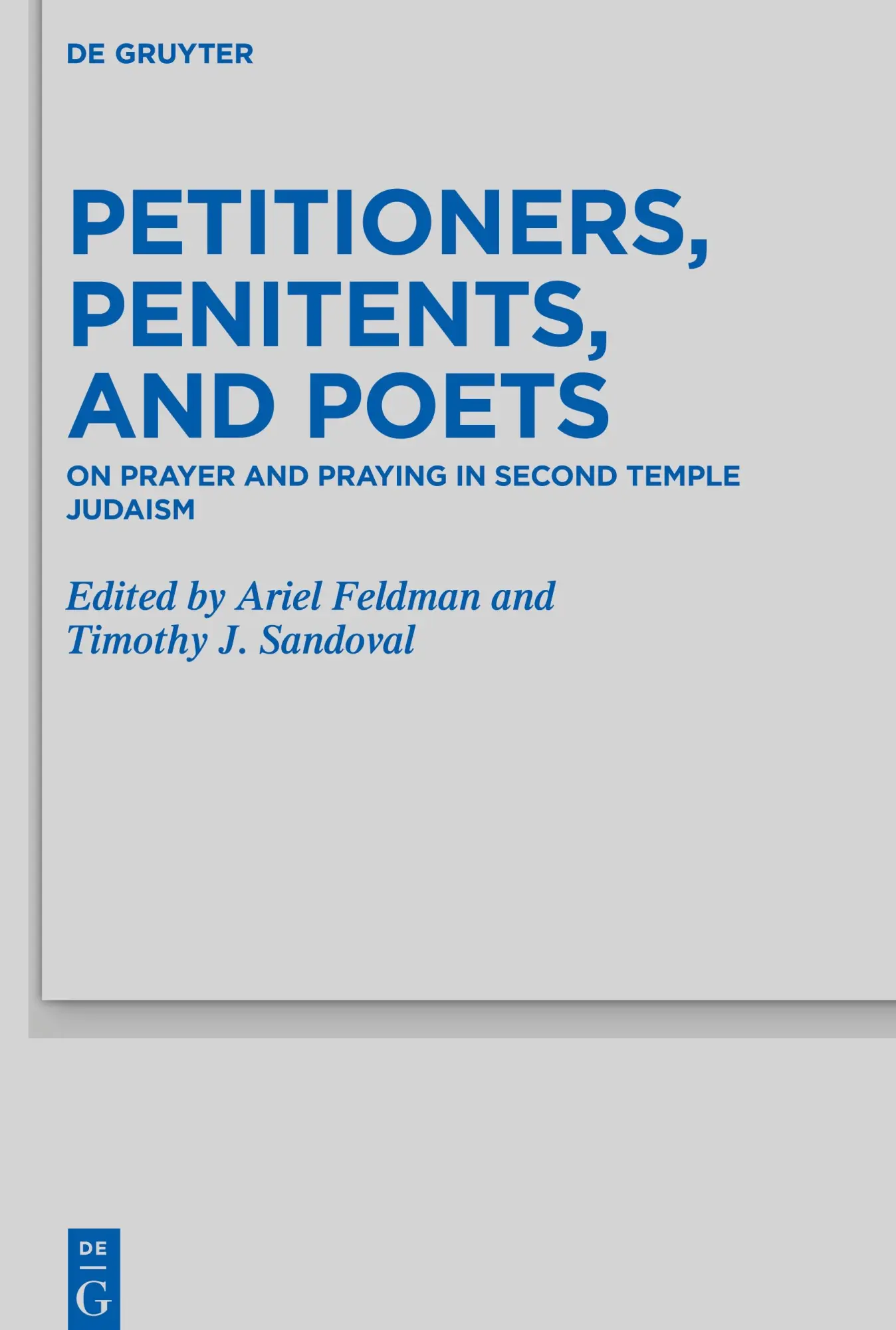 Cover: 9783110620405 | Petitioners, Penitents, and Poets | Timothy J. Sandoval (u. a.) | Buch