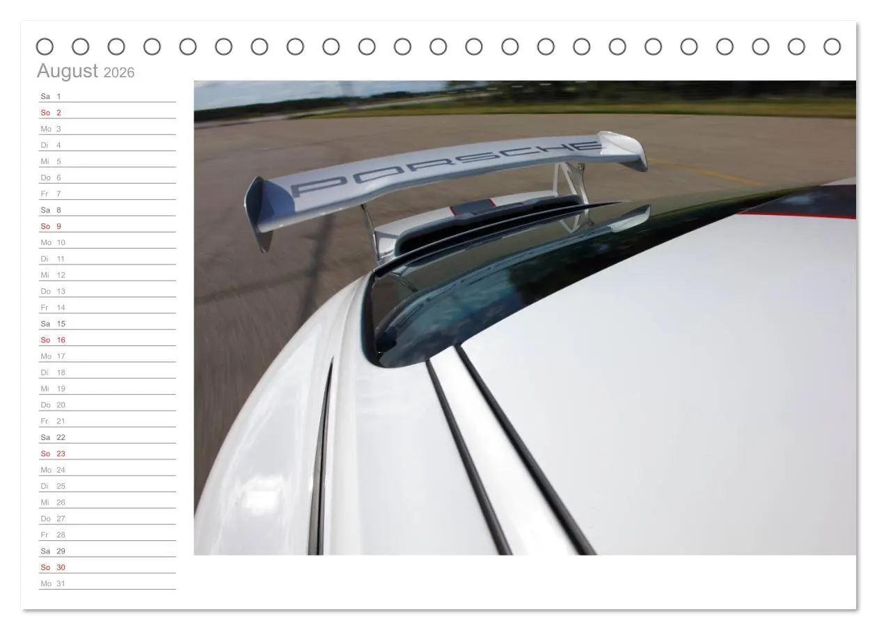 Bild: 9783516000405 | Porsche GT3RS 4,0 (Tischkalender 2026 DIN A5 quer), CALVENDO...