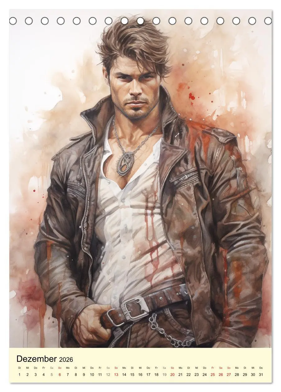 Bild: 9783516310405 | Steampunk Boys. Verwegene Männlichkeit (Tischkalender 2026 DIN A5...